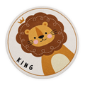 Tapis Enfant Rond King Lion
