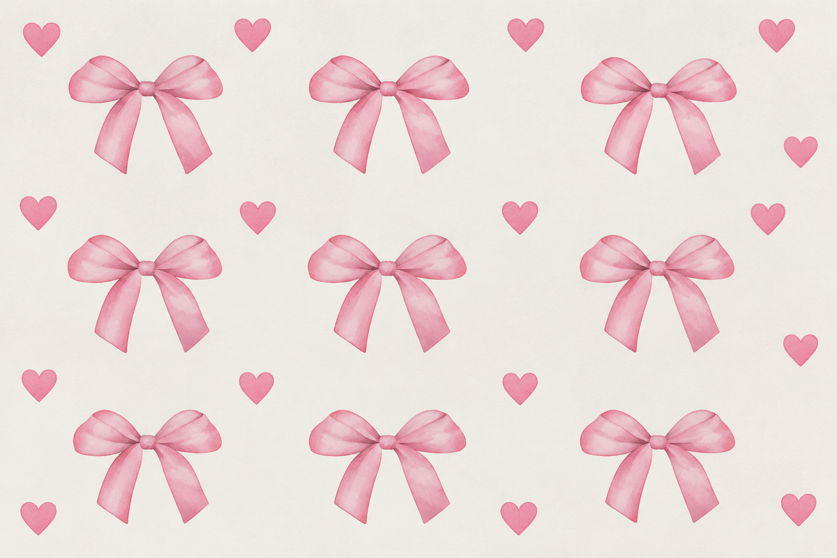 Tapis Enfant Pink Bows